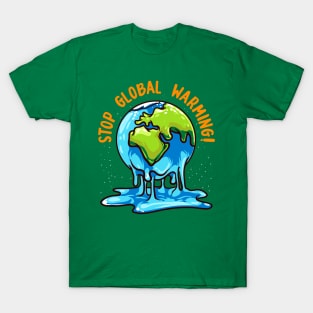 Stop Global Warming Climate Change Earth Day T-Shirt